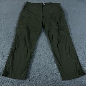 REI Co-Op Pants Mens 40x32 Green Sahara Convertible Cargo Nylon Hiking Gorpcore